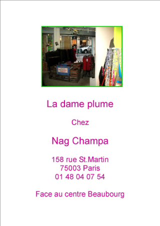 AFFICHE NAG CHAMPA